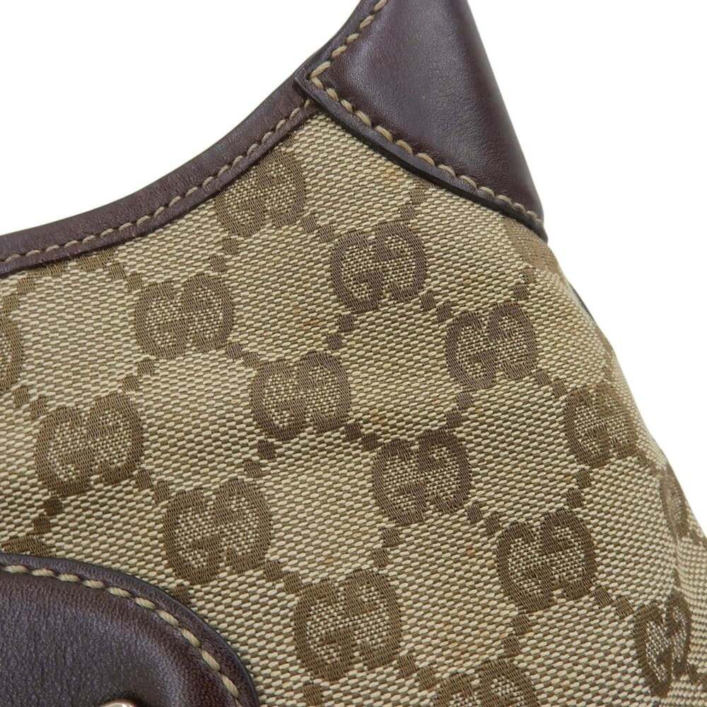 GUCCI Brown Canvas Shoulder Bag - Picture 6 of 10